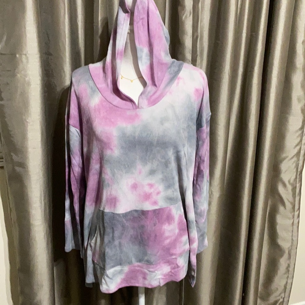 Grace & Lace Waffle Hoodie. NWT.